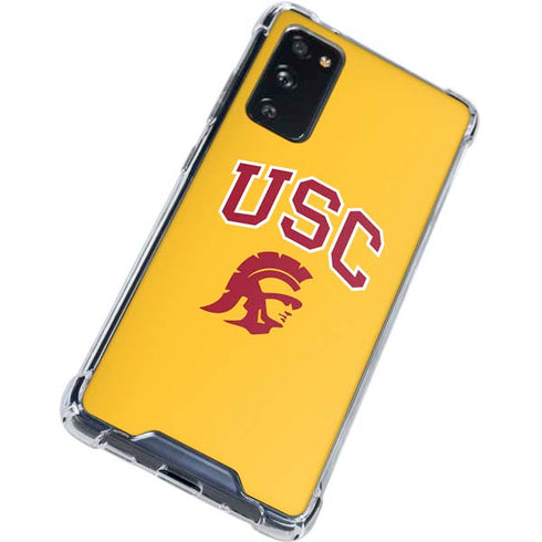 University of Southern California USC Trojans Yellow Galaxy S20 FE Clear Case